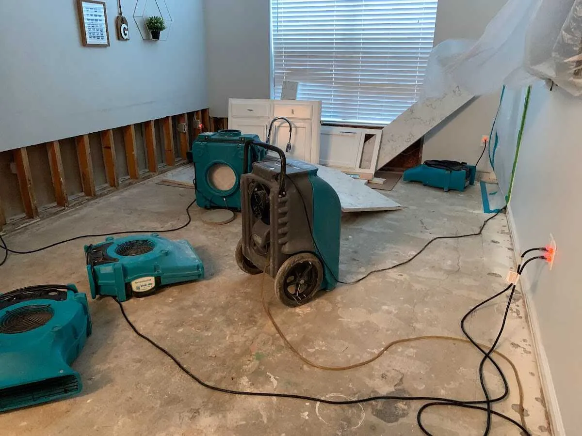 Dehumidifier in flood-cut room for Water Extraction & Removal in Belvedere